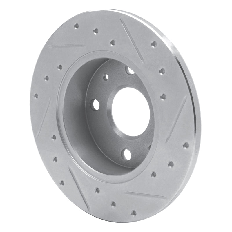 R1 88-92 Daihatsu CHARADE Front Left Drilled & Slotted Silver Brake Rotor