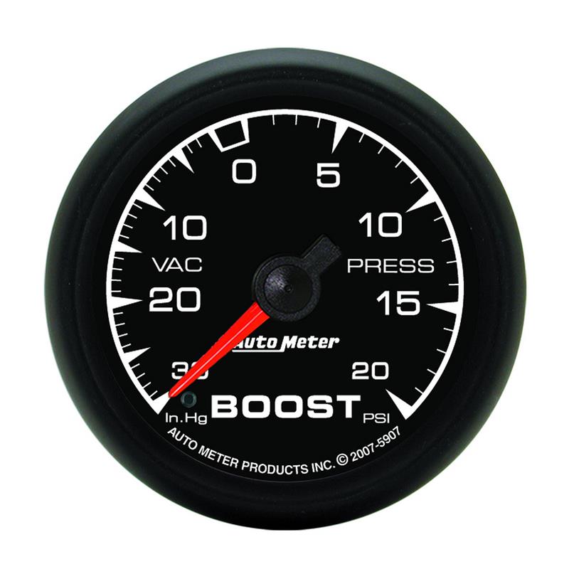 Autometer ES 52.4mm 30 In. HG/20 PSI Vacuum/Boost Gauge