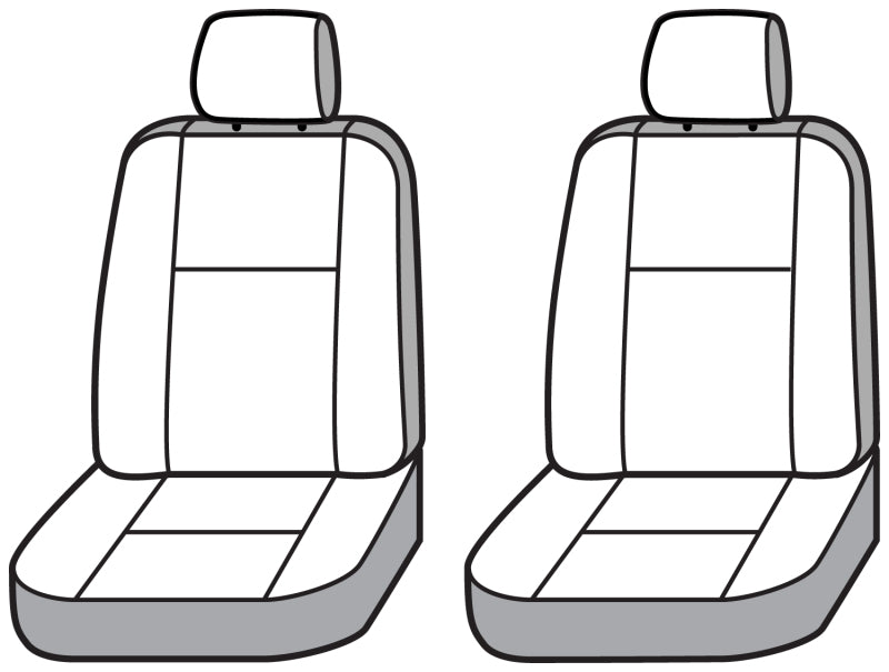 Covercraft 16-19 Chevrolet Silverado Carhartt PrecisionFit Custom Front Row Seat Covers - Blk