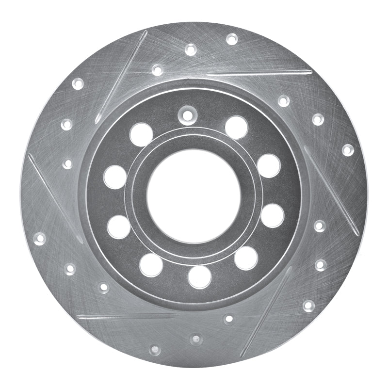 DFC 10-19 Audi A3 Rear Left Drilled & Slotted Silver Brake Rotor