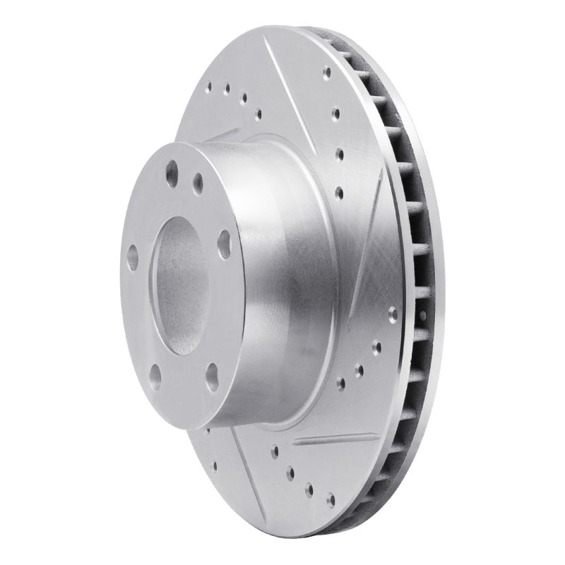 DFC 82-86 BMW 735i Front Right Drilled & Slotted Silver Brake Rotor