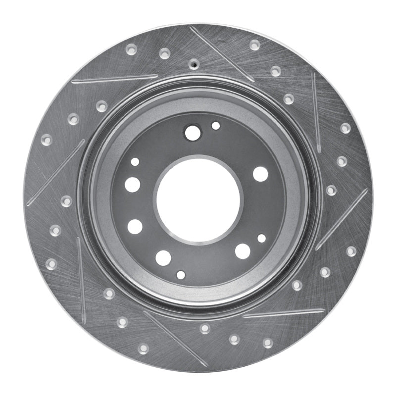 DFC 99-01 Acura RL Rear Left Drilled & Slotted Silver Brake Rotor