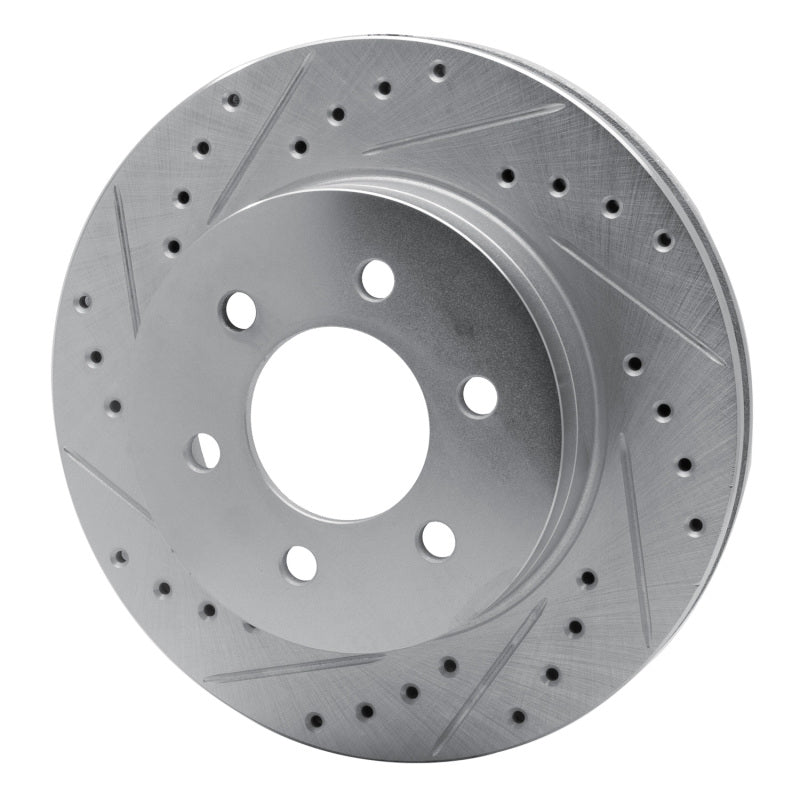 DFC 97-02 Dodge Dakota 4WD Front Left Drilled & Slotted Silver Brake Rotor