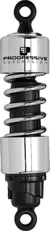 Progressive Harley 412 Series Shocks 12.5in - Chrome