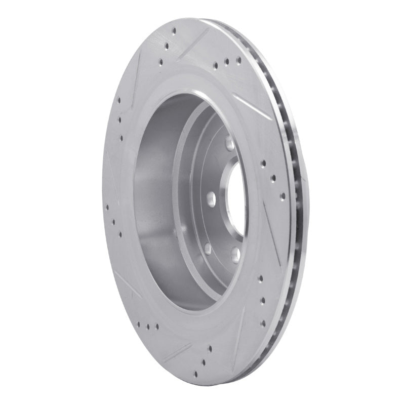 DFC 06-12 Land Rover Range Rover Rear Right Drilled & Slotted Silver Brake Rotor
