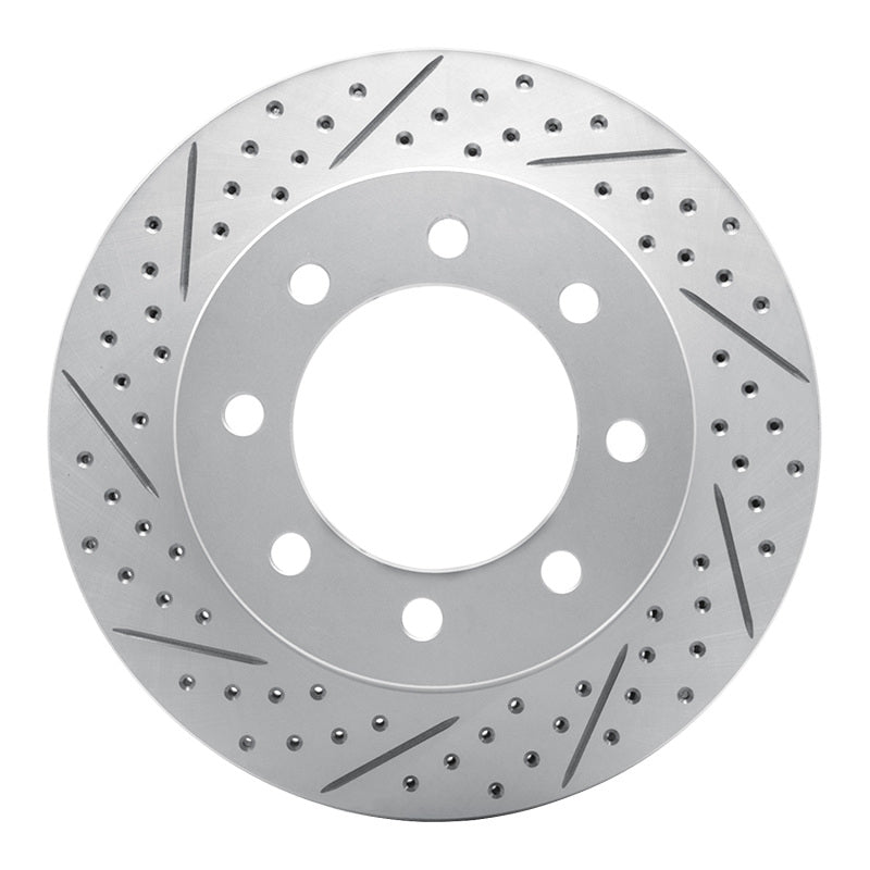 R1 03-08 Dodge Ram 1500 Pickup Front Left Drilled & Slotted Geo-Carbon Rotor