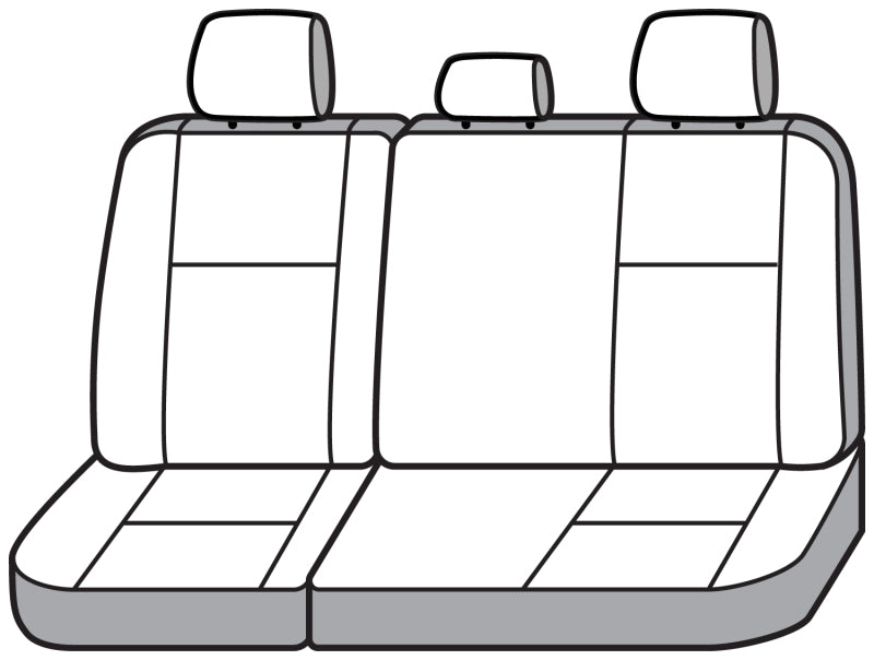 Covercraft 18-24 Ford Expedition Endura PrecisionFit Custom Third Row Seat Covers - Black/Black