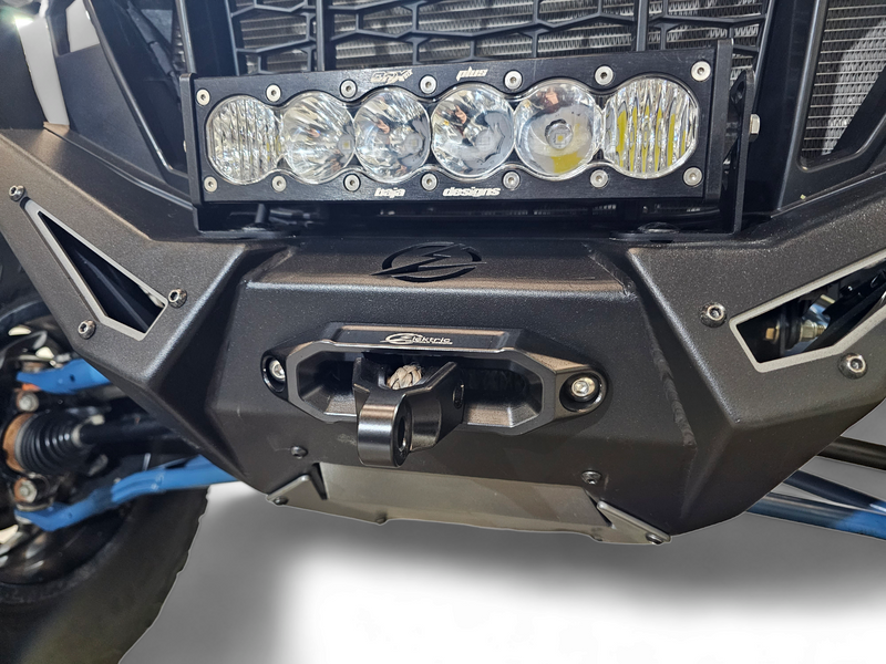 Elektric Offroad Winch Hawse Fairlead And Hook Combo Anodized Black