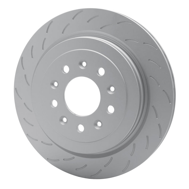 R1 16-19 Cadillac ATS Left Rear Slotted GeoSPEC Coated Rotor