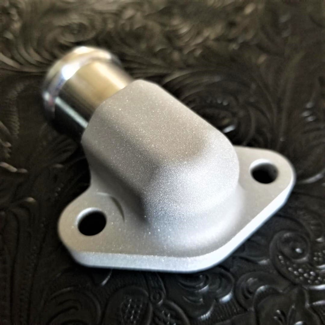 OptiFlo 89-’01 Honda CR500 Billet HIGH FLOW 7° Elbow - Silver image