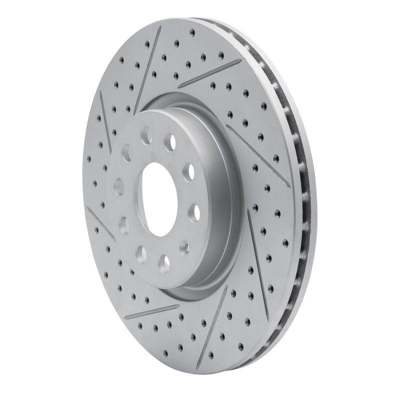 R1 05-25 Audi Q2 (Mexico) Front Left Drilled & Slotted Geo-Carbon Rotor