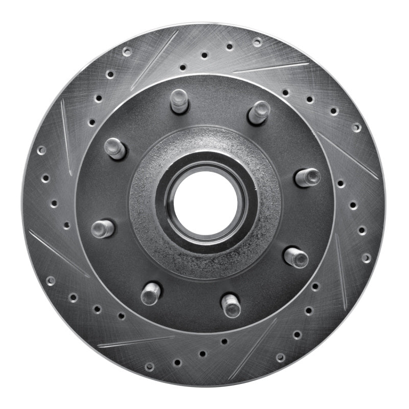 DFC 03-05 Ford F-350 Super Duty 2WD Front Left Drilled & Slotted Silver Brake Rotor