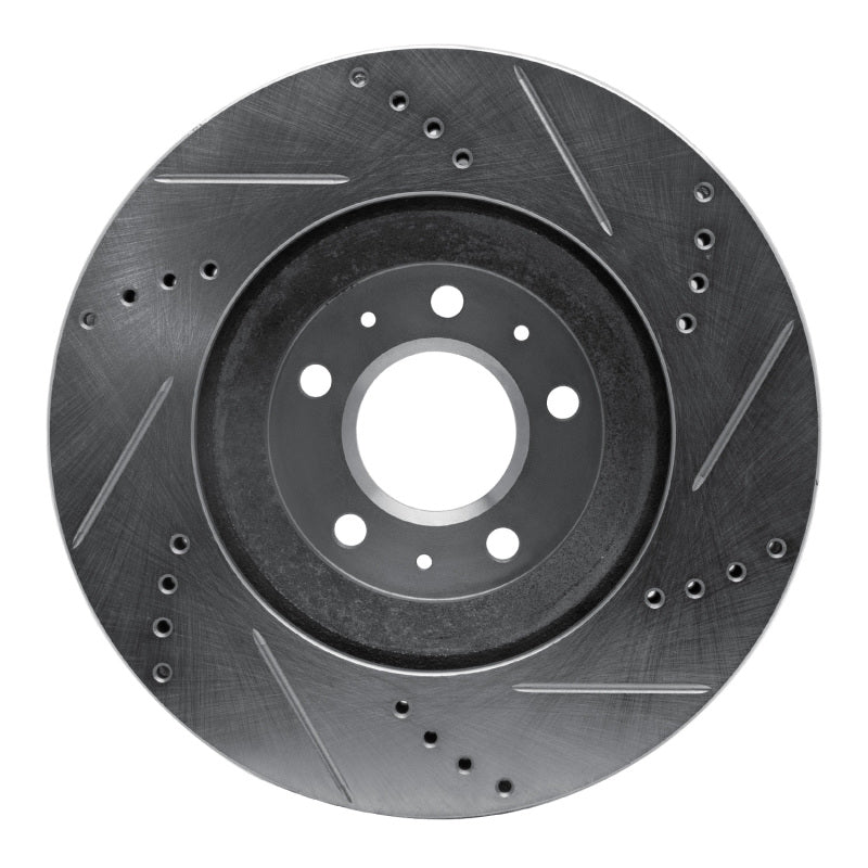 DFC 04-08 Cadillac STS Front Left Drilled & Slotted Silver Brake Rotor