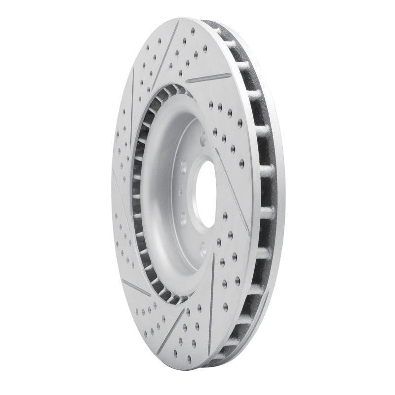R1 04-11 Cadillac Cts Front Right Drilled & Slotted Geo-Carbon Rotor