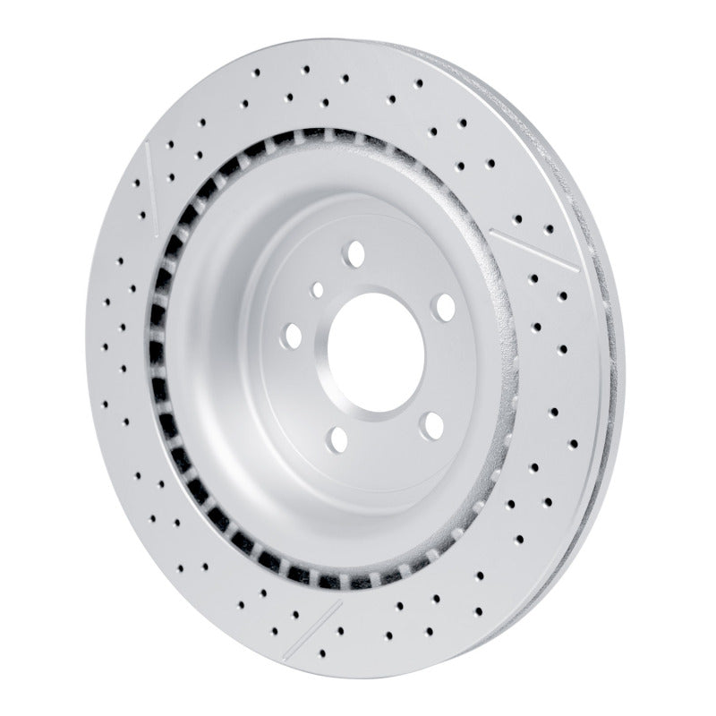 R1 12-19 Mercedes-Benz GLE63 AMG Rear Drilled & Slotted GeoSPEC Coated Rotor
