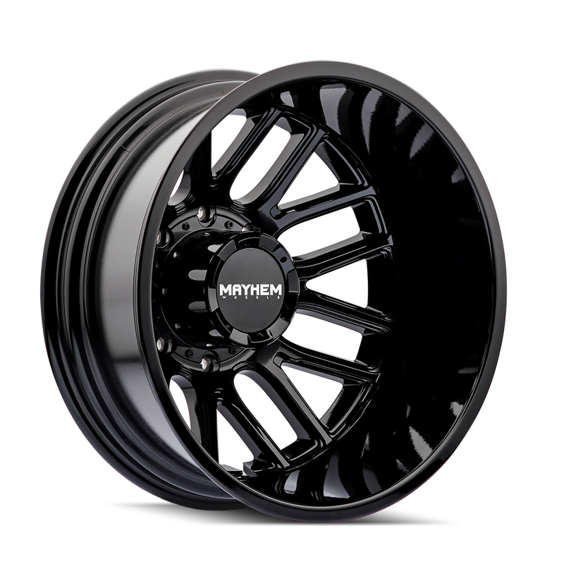 Mayhem 8107D Cogent Dually 17x6.5 / 8x165.1 BP / -142mm Offset / 121.3mm Hub Gloss Black Wheel