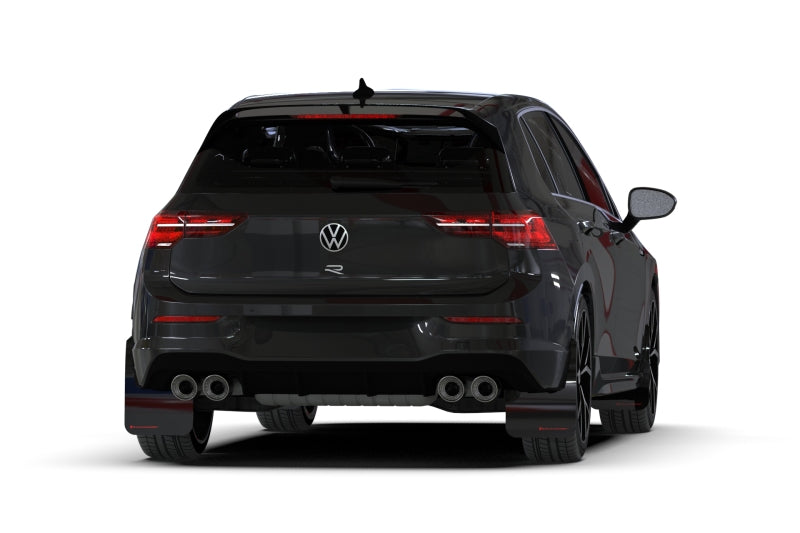 Rally Armor 22-26 VW MK8 Golf GTI/R Black UR Mud Flap w/Gray Logo