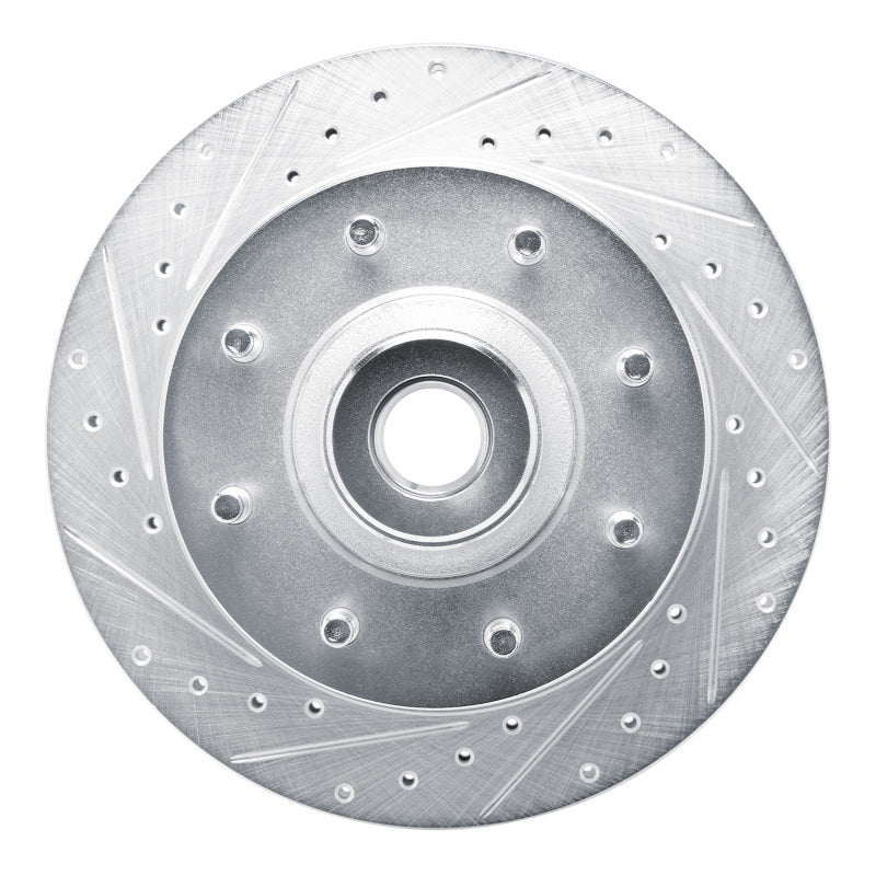 R1 73-77 Dodge B300 Van (71-74) / B300 (75-80) Front Left Drilled & Slotted Silver Brake Rotor