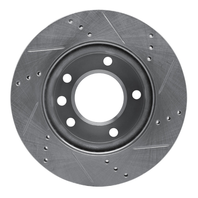 R1 02-06 Dodge Sprinter 2500 Front Left Drilled & Slotted Silver Brake Rotor