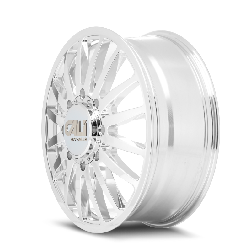Cali Off-Road 9110D Summit Dually 22x8.25 / 8x200 BP / -232mm Offset / 142mm Hub Polished Wheel
