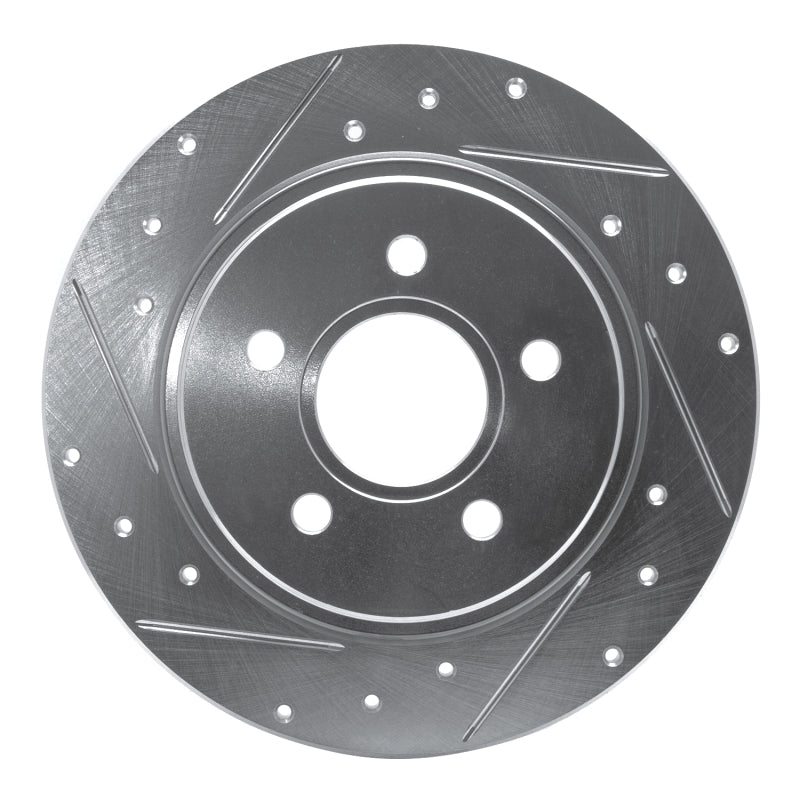 DFC 04-13 Volvo C70/S40/V50/C30 Rear Left Drilled & Slotted Silver Brake Rotor