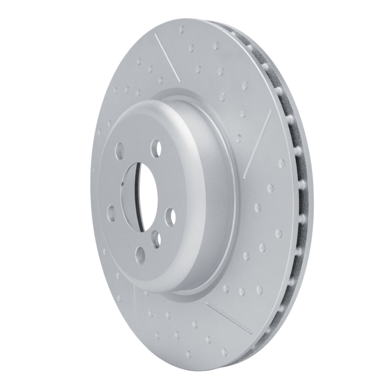 R1 20-25 BMW 430I Right Rear Dimpled & Slotted GeoSPEC Coated Rotor