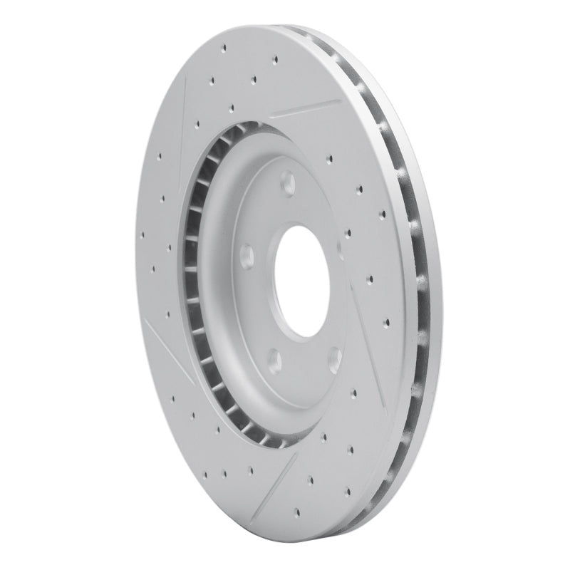 R1 12-25 Chrysler Grand Caravan Front Left Drilled & Slotted Geo-Carbon Rotor