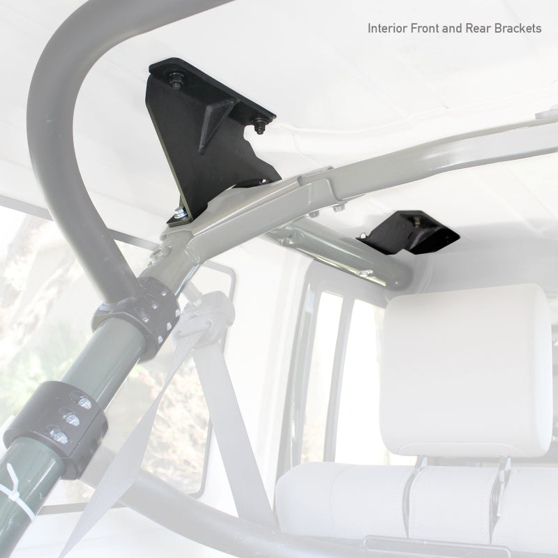 Go Rhino 07-17 Jeep Wrangler 4dr Mounting Kit for SRM Rack