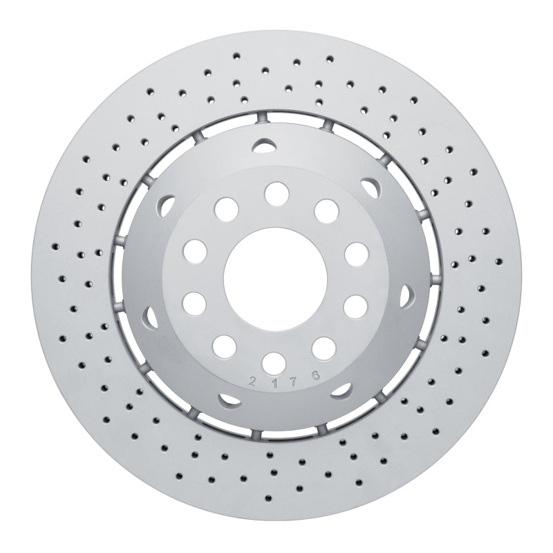 R1 03-04 Audi RS6 Right Rear Drilled Carbon Alloy GeoMET Rotor