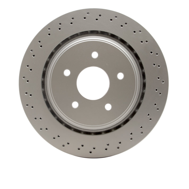 R1 06-13 Cadillac XLR Rear Drilled Carbon Alloy GeoMET Rotor