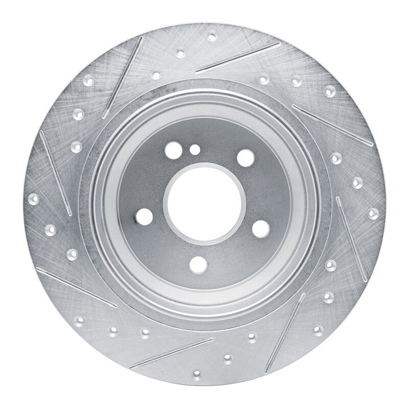 DFC 03-06 Mercedes-Benz SL500 Rear Right Drilled & Slotted Silver Brake Rotor