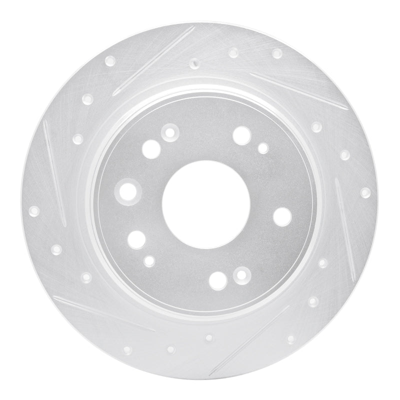 DFC 02-04 Honda CR-V Rear Left Drilled & Slotted Silver Brake Rotor