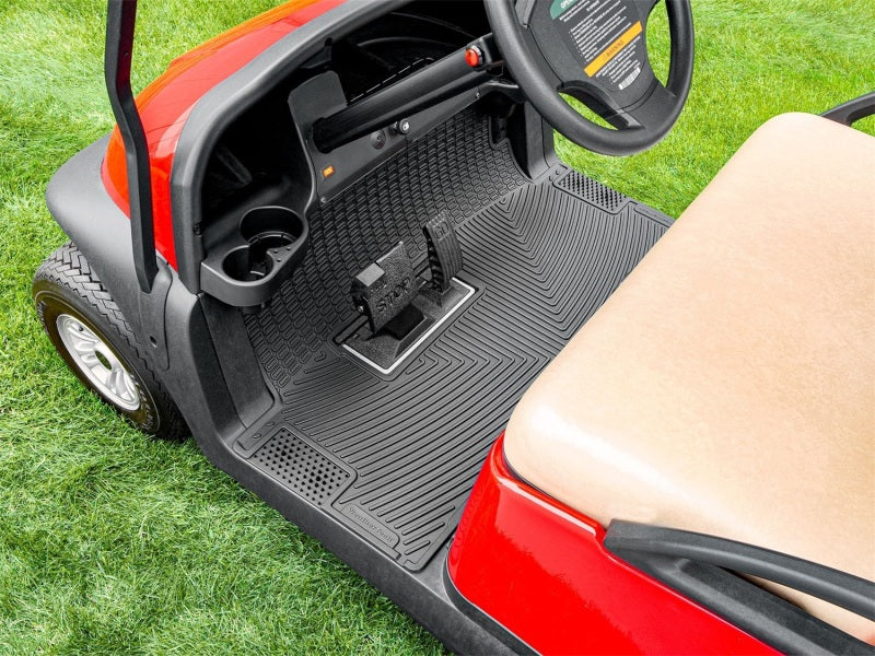 WeatherTech 23-24 EZGO RXV/Valor Flat Box Golf Cart Mat - Black (FLAT BOX)