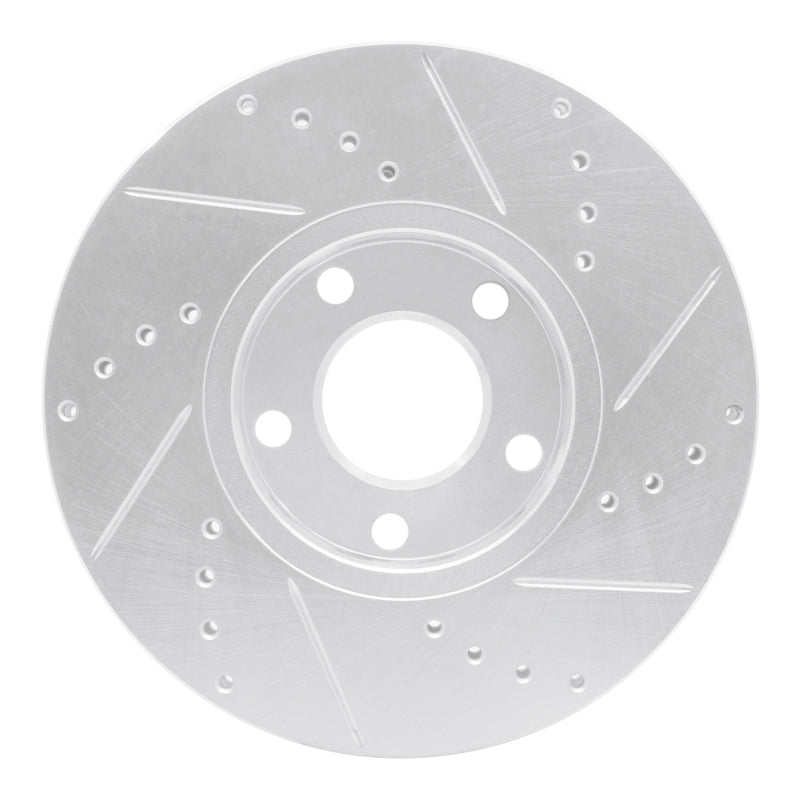 DFC 92-8 Audi A6 Quattro Front Left Drilled & Slotted Silver Brake Rotor