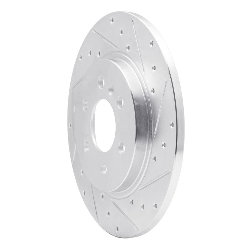 DFC 2006 Buick Terraza Rear Right Drilled & Slotted Silver Brake Rotor