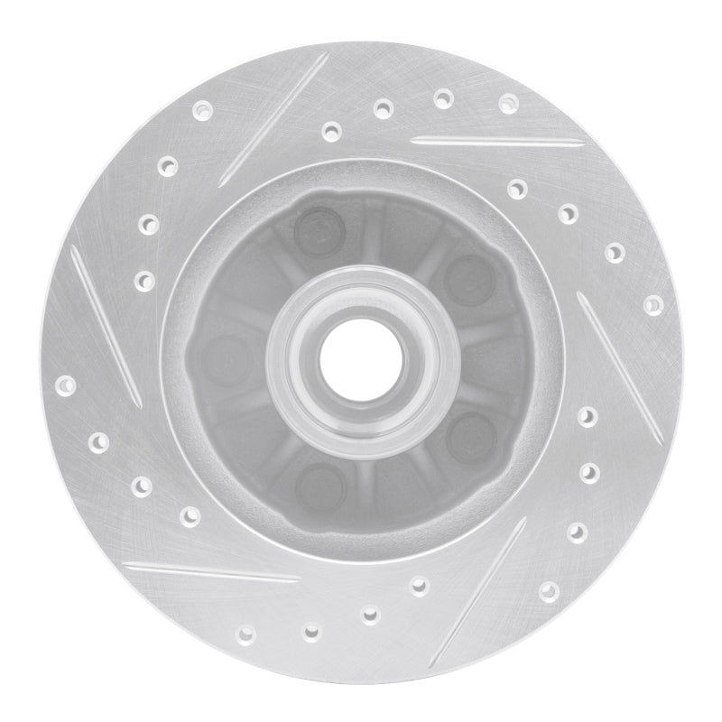 R1 95-97 Ford Ranger (USA/Canada) Front Right Drilled & Slotted Silver Brake Rotor