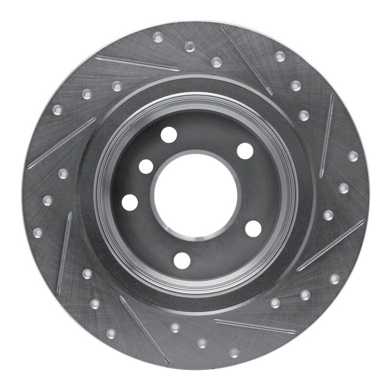 DFC 05-12 BMW 120i (Mexico) Rear Left Drilled & Slotted Silver Brake Rotor