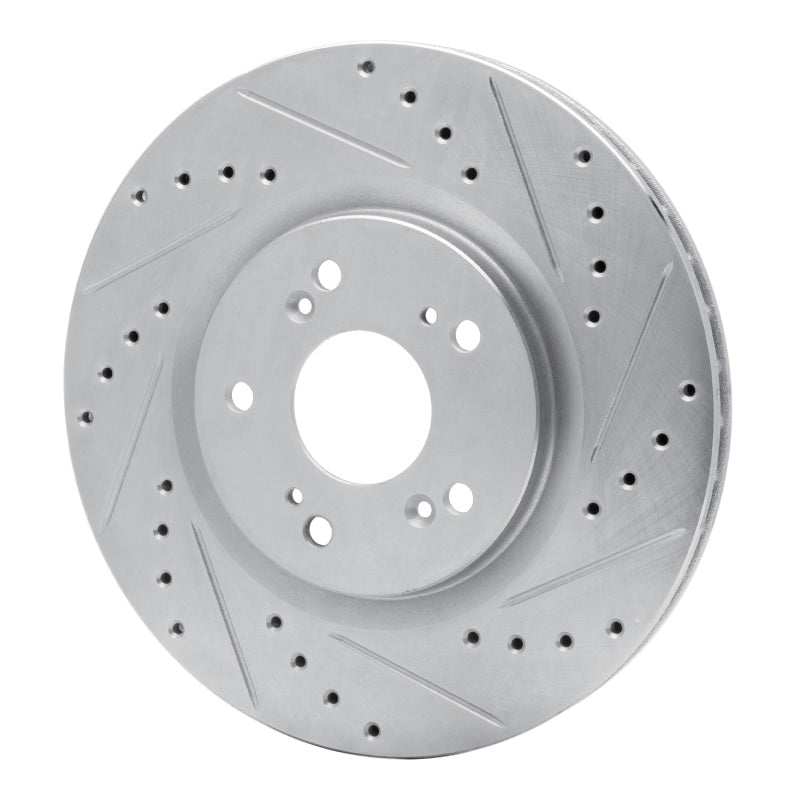 DFC 97-05 Acura NSX Rear Right Drilled & Slotted Silver Brake Rotor