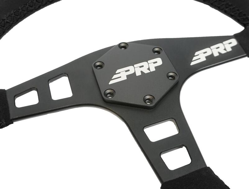 PRP Flat Suede Steering Wheel - Black