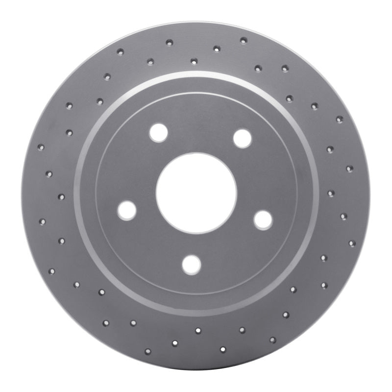 DFC 05-10 Jeep Commander Rear Left Drilled Geoperformance Rotor