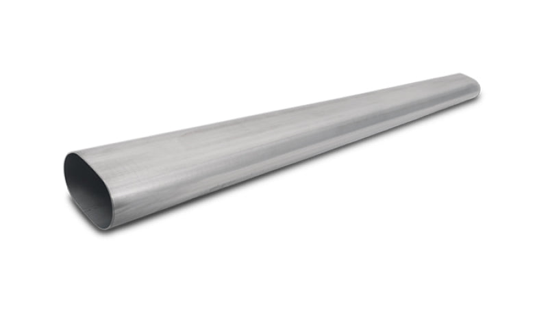 Vibrant 3.5in Oval (Nominal Size) T304 SS Straight Tubing (16 ga) - 5 foot length