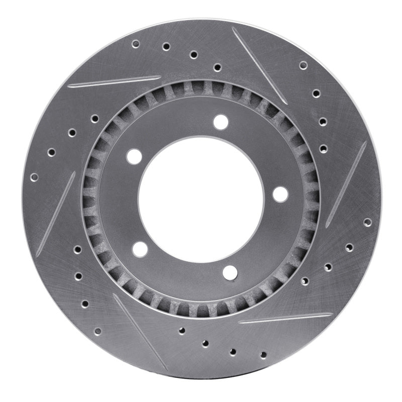 DFC 99-08 Chevrolet Tracker Front Left Drilled & Slotted Silver Brake Rotor