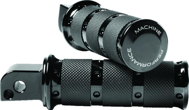 Performance Machine Footpegs XLS Passenger - Black Ano
