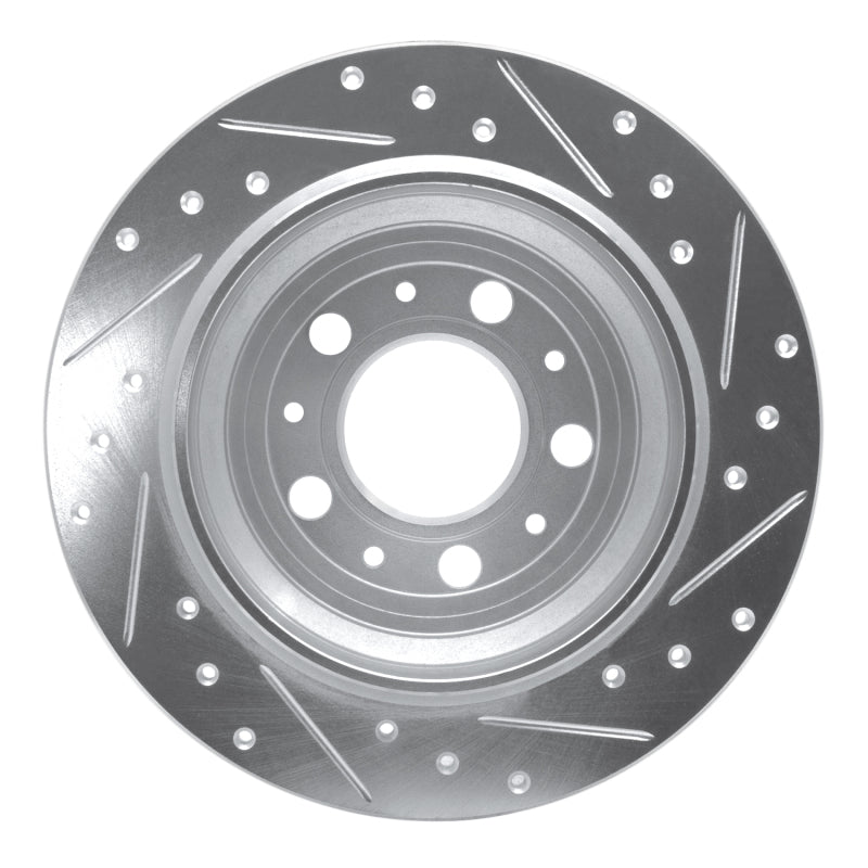 DFC 99-00 Volvo V70/S70 Rear Left Drilled & Slotted Silver Brake Rotor