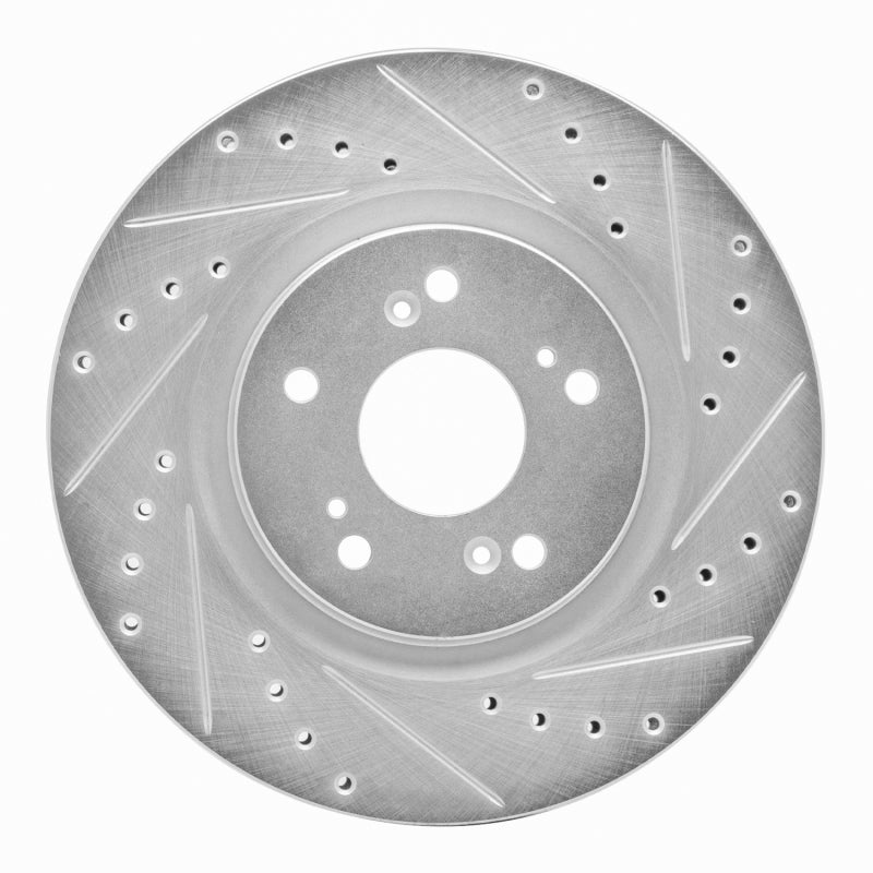 DFC 97-05 Acura NSX Rear Right Drilled & Slotted Silver Brake Rotor