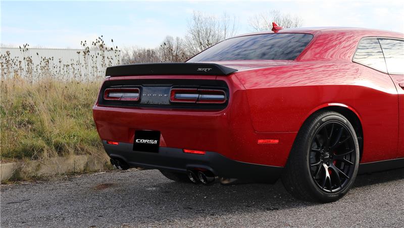 Corsa 2015-2023 Dodge Challenger Hellcat Dual Rear Exit Extreme Exhaust w/ 3.5in Polished Tips