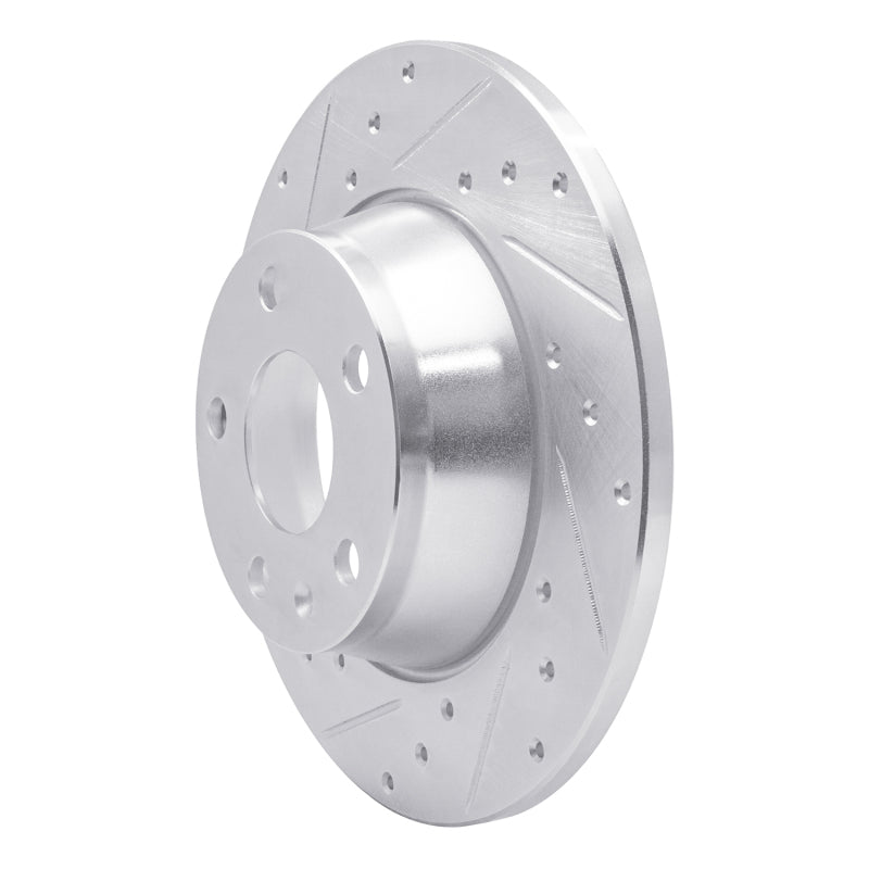 DFC 08-15 Audi TT Rear Left Drilled & Slotted Silver Brake Rotor