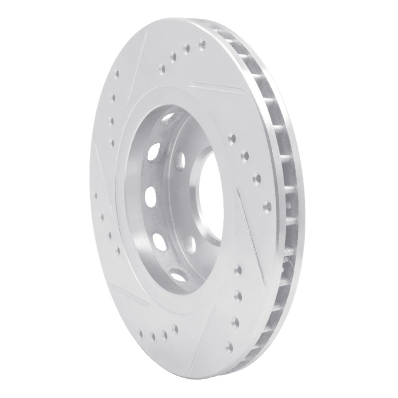 DFC 00-02 Audi S4 Rear Right Drilled & Slotted Silver Brake Rotor