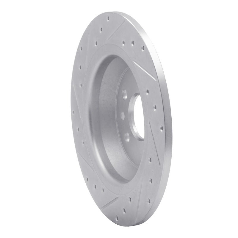 DFC 09-15 Ford Focus RS (Mexico) Rear Right Drilled & Slotted Silver Brake Rotor