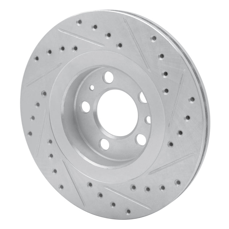 DFC 98-15 Volkswagen Jetta Wagon/Jetta Sedan Front Left Drilled & Slotted Silver Brake Rotor